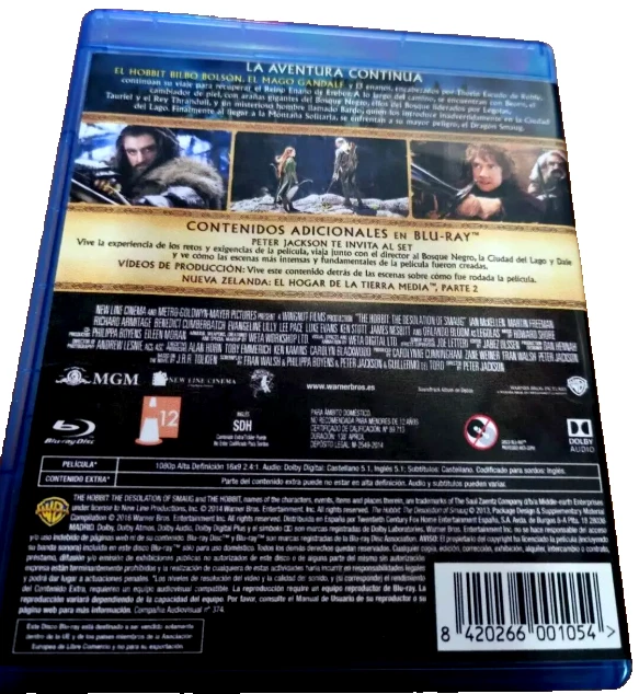 El Hobbit: La Desolación de Smaug Blu-ray (17 Agosto 2016 descatalogado) A-173