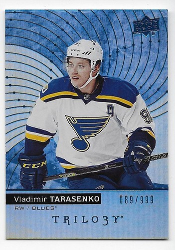 17/18 UPPER DECK TRILOGY RAINBOW BLUE PARALLEL /999 (#1-50) U-Pick From List - Picture 30 of 46