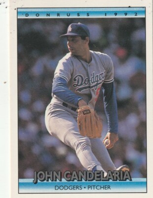 FREE SHIPPING-MINT-1992 Donruss John Candelaria #125 DODGERS PLUS BONUS CARDS