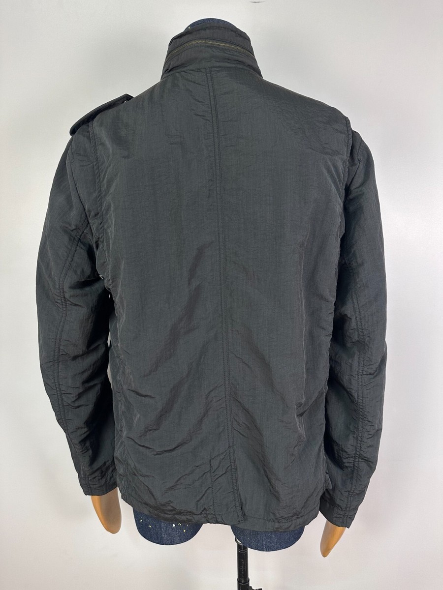 Armani jeans jacket アルマーニ Armani Jeans Jacket Shimmer Multi Pocket Mens Biker Gray