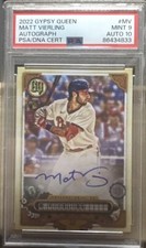 Matt Vierling 2022 Topps Gypsy Queen Autographs #MV PSA 9 AUTO 10