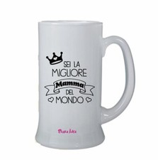 bicchiere birra scritta sei la migliore mamma del mondo festa regalo compleanno
