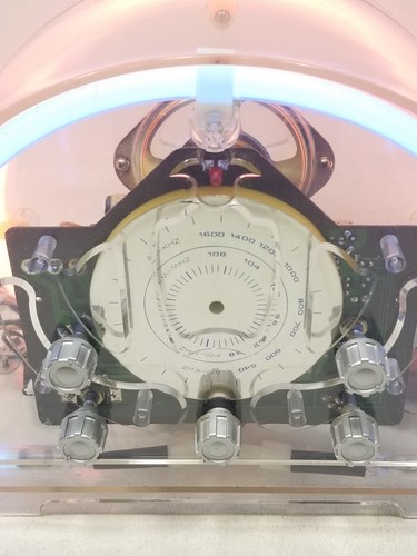 Refurbished Hypersonic Retro Neon Acrylic Lighted AM/FM Radio Model NTR-89 WORKS - Picture 2 of 18