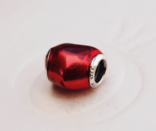 Genuine Pandora Silver "In My Heart" Charm - Fuchsia Heart Beat - 791814EN62 - Bild 2 von 2