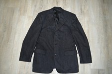 Blazer a spina di pesce Hugo Boss vintage tuta grigia uomo giacca classica la...