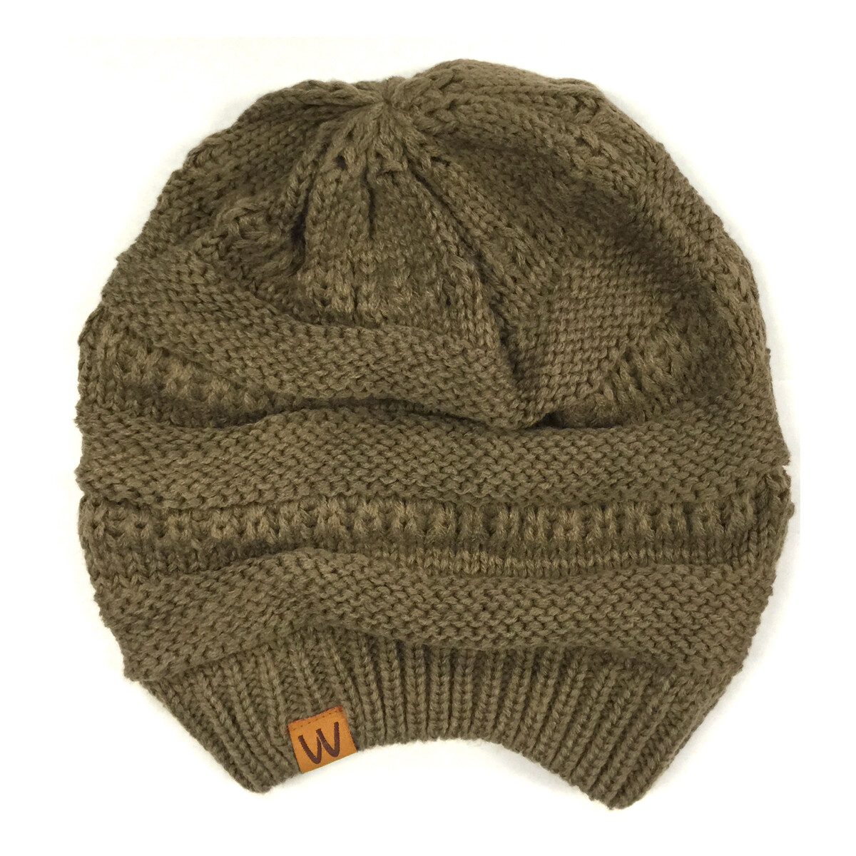 Wrapables Winter Warm Knitted Infinity Scarf and Beanie Hat Set, Brown ...