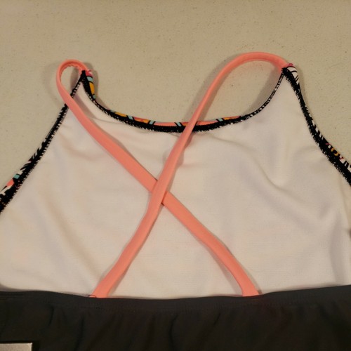ART CLASS GIRLS  HIGH NECK CROSS BACK BIKINI TOP MULTI COMBO XL - Picture 9 of 9