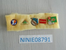 LOT 5 PIN'S PINS supermarché LECLERC LEROY MERLIN CORA MATCH GEANT PINES