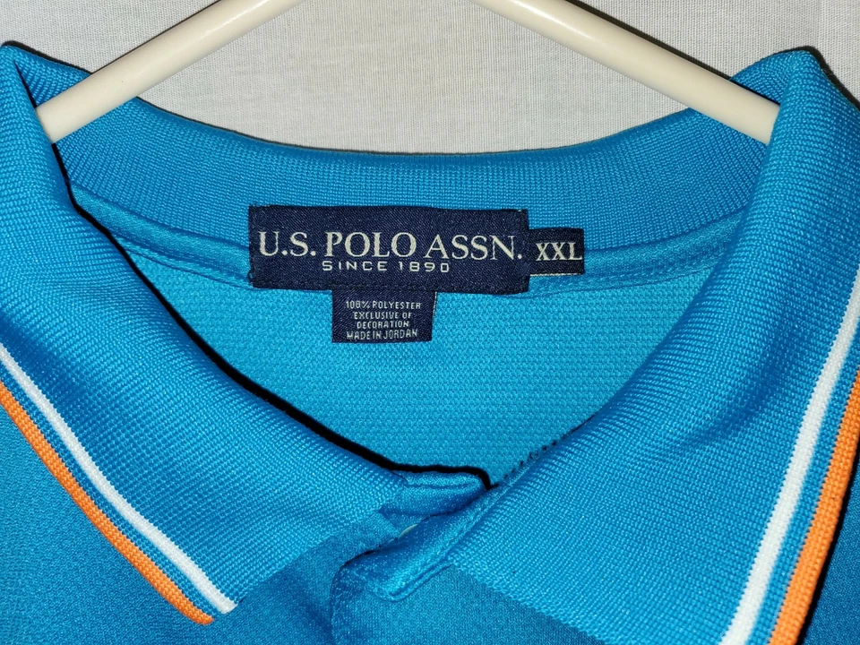 US POLO ASSN - Men's POLO Golf Shirt Blue Sz XXL - Image 2 of 3