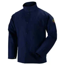 Revco Black Stallion 30" FN9-30C 9 oz Cotton FR Navy Welding Jacket Size XLarge