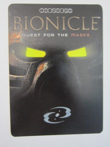 MISSION PLAY ACTION HOLO FOIL CARD 203 LEGO BIONICLE NEVER PLAYED NM - Picture 2 of 2