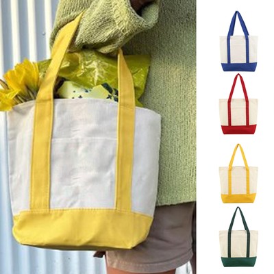 Trader Joe s Mini Canvas Reusable Tote Bags Colorful Canvas Tote Bag 4 Colors