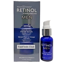 Retinol Men’s Anti Wrinkle Facial Serum-Smooth Wrinkles, Reduce Lines,Tone, Firm