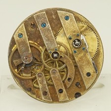 Rare Pocket Watch Movement Men's no fusee duplex chronometer no repeater RAR