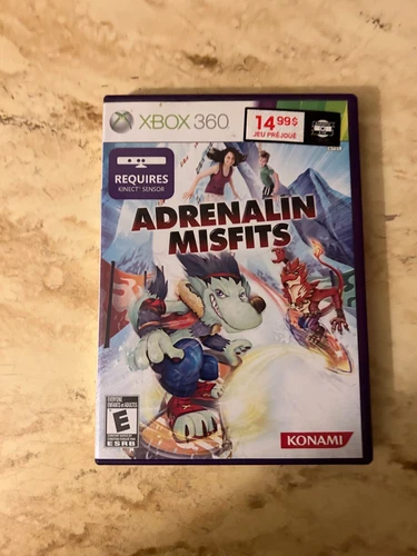 Adrenalin Misfits (Microsoft Xbox 360, 2010) With Manual
