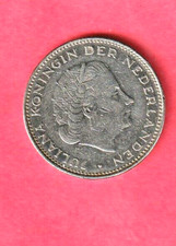NETHERLANDS DUTCH KM191 1969 UNCIRCULATED-UNC OLD VINTAGE  2 1/2 GULDEN COIN