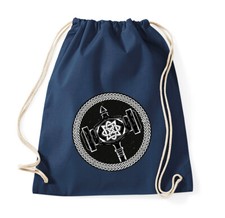 Youth Designz Baumwoll Beutel Turnbeutel Tasche Viking Hammer Thor Vikinger S&uuml;&szlig;