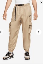 Nike Tech Men’s Lined Cargo Joggers Khaki And Black FB7911-247 XL