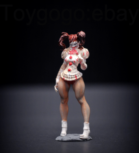 1/43  1/64  figure SEXY EVIL GIRL clown lovely Stephen horror fit 1:64 car stand - Picture 1 of 2