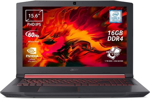 pc portatile da gaming |i5-8300H|16GB|SSD256GB+HDD1TB|GTX1050Ti|15.6"FHD|Gaming - Bild 2 von 4