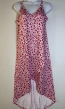 Kidlove Women's Dress Wrap V Neck Dress with Irregular Hemline Sleeveless Sz S