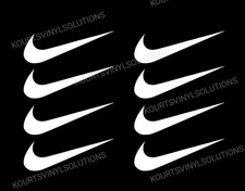 Swoosh Vinyl Transfer Nike Set of 8 Iron On Vinyl Logo HTV