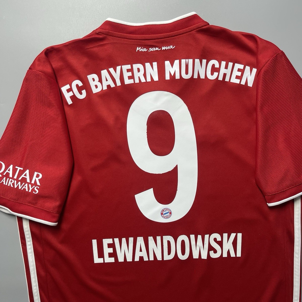 BAYERN ADIDAS 2020/2021 FOOTBALL HOME JERSEY #9 LEWANDOWSKI SIZE