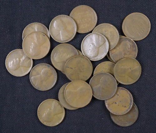 Lot of 22 - 1909 Lincoln Wheat Cents (G - VF) - Decent Details and Appearances
