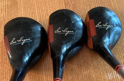 1958 Ben Hogan Precision Saber 100 Model Persimmon Woods Set Driver 2 3  S  RH