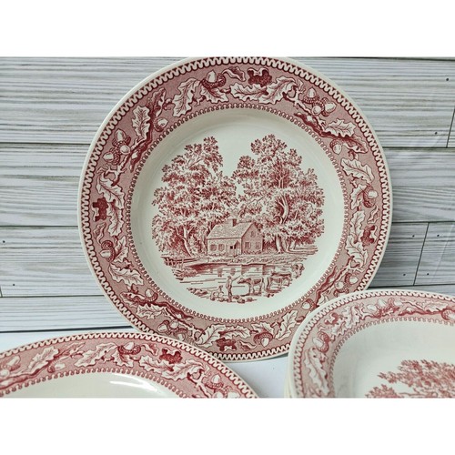 8 pc 1965 Royal China - Memory Lane 4 - 10" Dinner Plates 3 - 8.5" Soup Bowls +1 - Picture 6 of 7