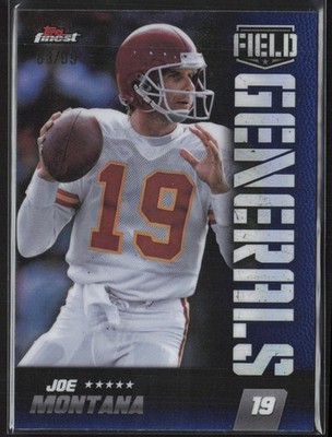 2024 Finest #FG-10 Joe Montana Field Generals Blue Refractor