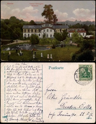 Ansichtskarte Rheine Solbad Gottesgabe Badehaus 1907 - Bild 1 von 3