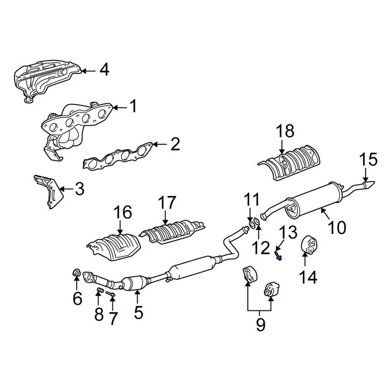 For Scion xB 2004-2015 Scion 90109A0064 Exhaust Bolt - Imagem 3 de 4