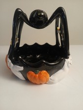 Vintage Style Ceramic Halloween Candy Dish Sp...