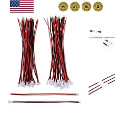 20 Pairs 1.25 mm Pin Micro Electrical Male and Female Connector Plug with 10 ...