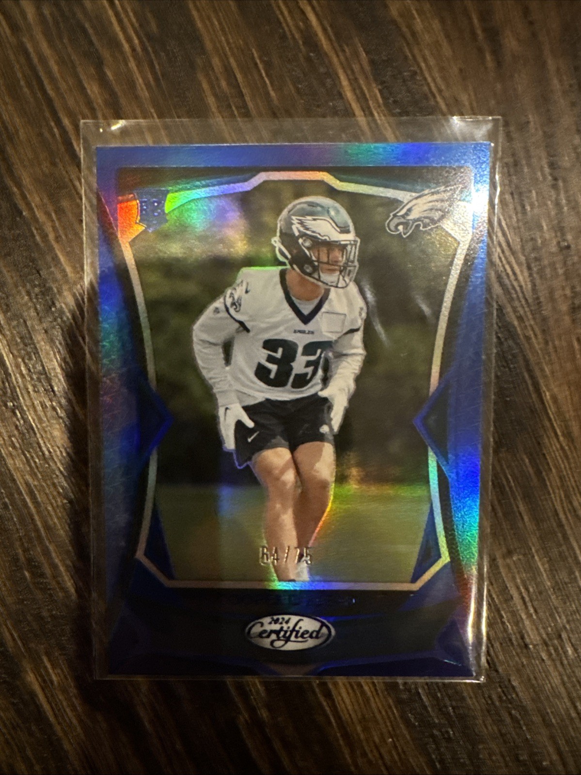 2024 Panini Certified - Rookies Cooper DeJean #131 Blue Mirror /75 (RC)