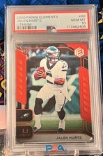 Jalen Hurts 🔥 2020 Panini Elements #88 Lithium /3 RC PSA 10 📈 Pop 1 RARE SSP