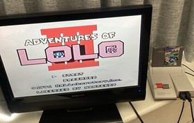 NES ~ Adventures of LOLO 3 ~ Nintendo NES-QL-AUS Game Cart + BOX + Sleeve Pal A