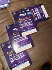 Ultra Mobile Triple Punch Mini/Micro/Nano SIM Card, Purple As Is Lot New