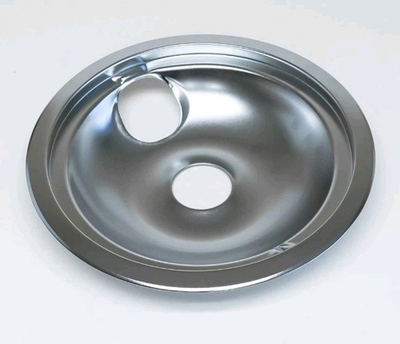 #ad GE PM32X106 2 Pack Drip Bowls 8quot; for GE And Hotpoint Models Chrome Genuine $7.95