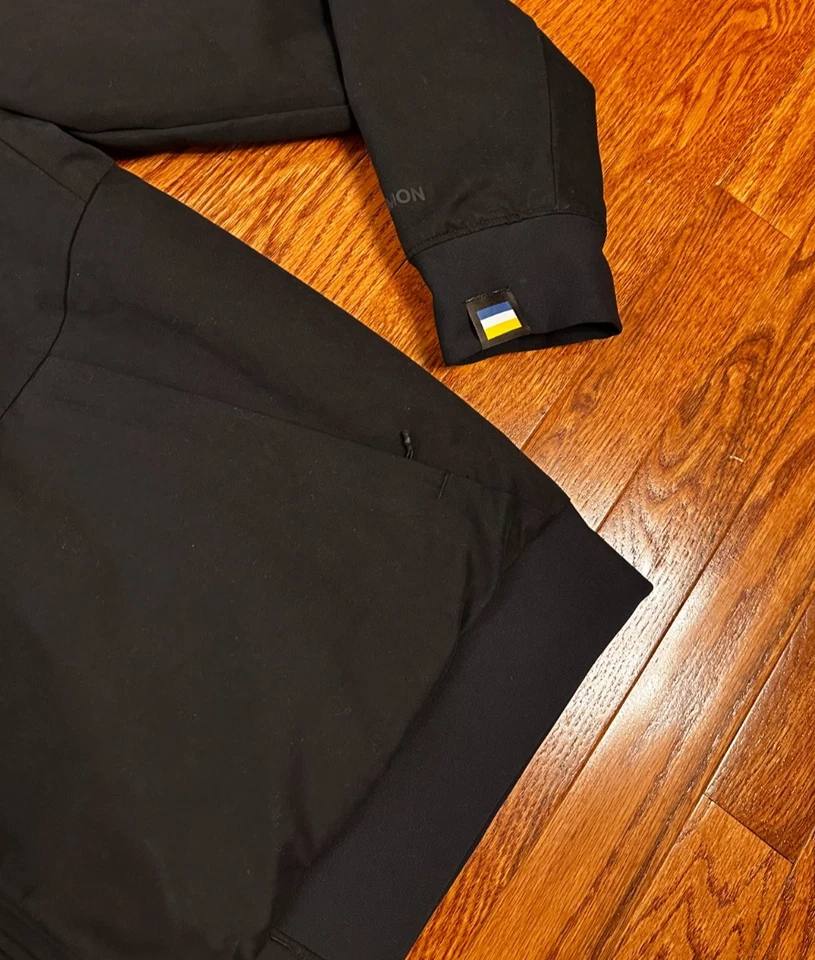 Chaqueta de bombardero Lululemon Switch Over para hombre XL negra logotipo de visa cremallera completa informal Foto 3 de 4