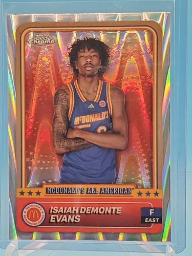 2024 Topps Chrome McDonald’s RayWave #77 Isaiah Demonte Evans - Duke - Picture 1 of 2