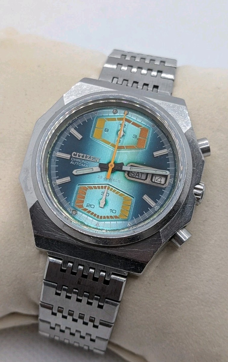 Vintage Citizen 8110A 67-9151 23 Jewels Chronograph Watch | eBay