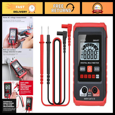 Smart Digital Multimeter 4000 Counts, Non-Contact Voltage Tester, LCD Display