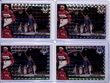 (4) Lot 2021-22 Panini Mosaic Bradley Beal Mosaic Prizm Montage #15 Wizards