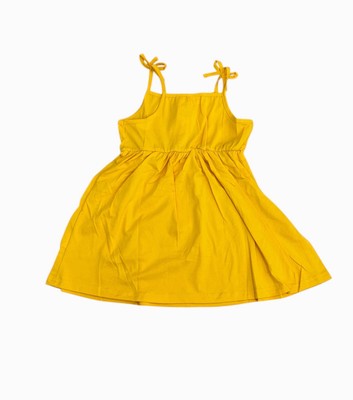 Girls 3-4yr Cute Yellow Summer Dress, Kids Fashion