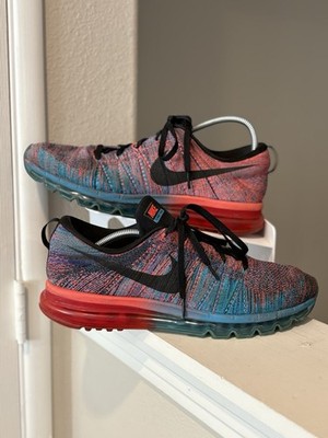 Nike Flyknit Max Blue Lagoon Mens Size 13 Athletic Shoes Sneakers 620469-401