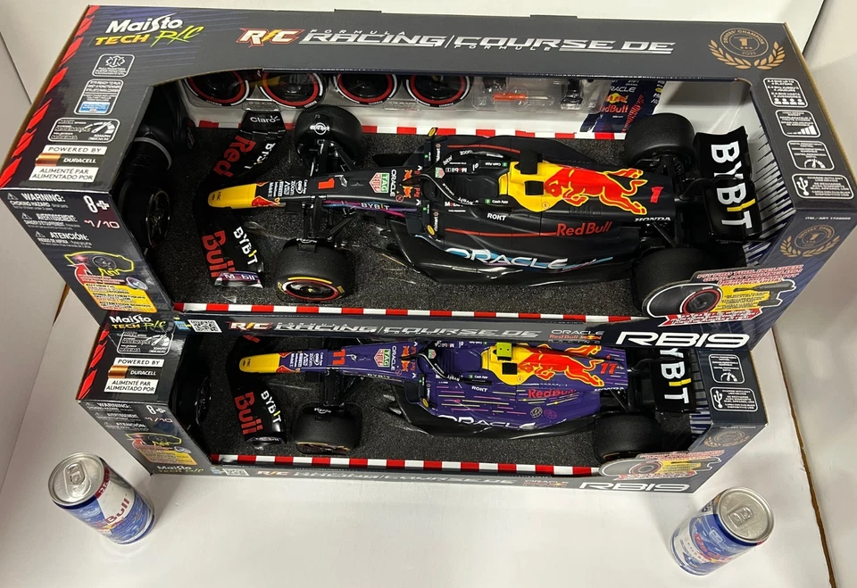 RED BULL Sergio Pérez Max Verstappen #11 Red Bull RB19 — Maisto 1:10 RC/ ltd Can - Image 2 of 3