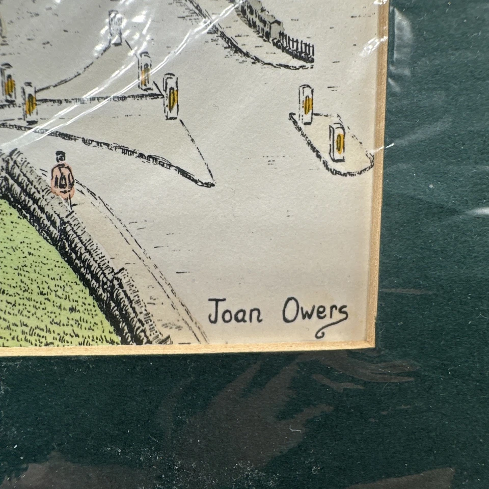 1983 "Autumn Bar Walls" York, Inglaterra: Joan Owers, mate, marco de madera vidrio Foto 4 de 4