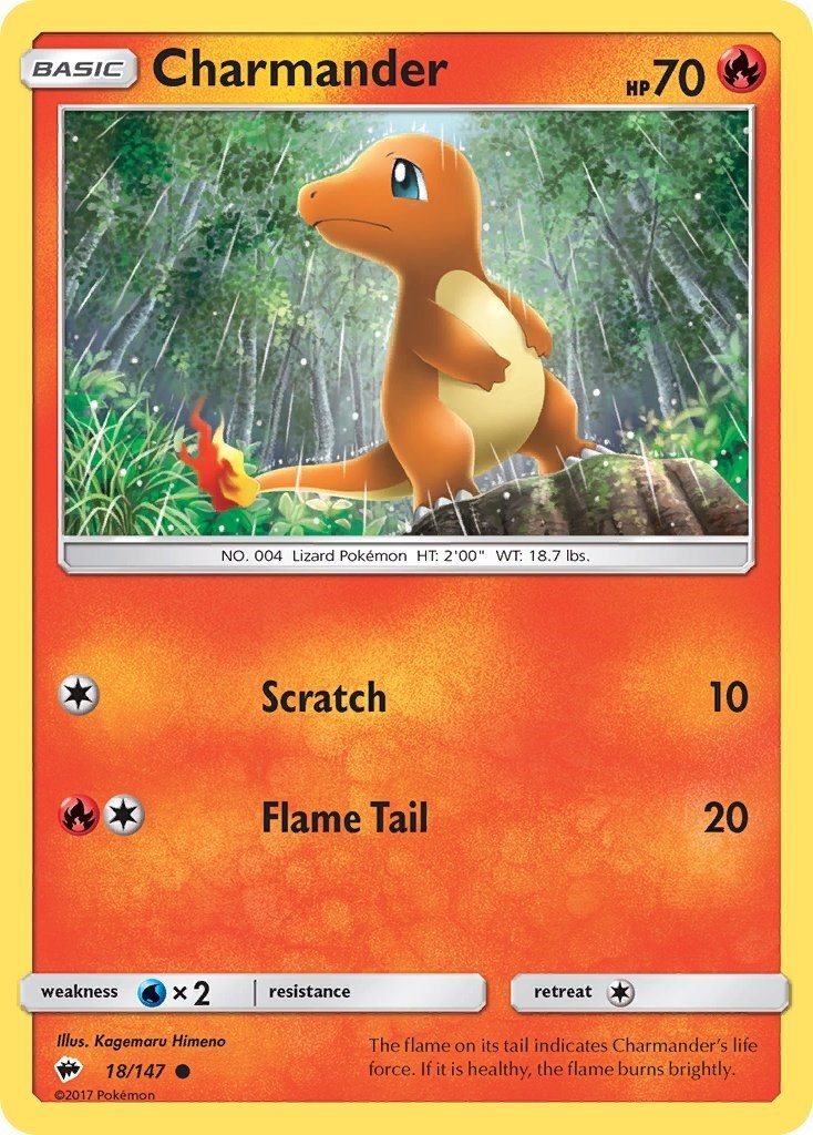 Charmander 18/147 SM - Burning Shadows